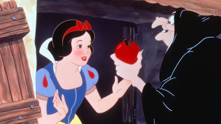 Snow White and the Seven Dwarfs (1937) Directed by David Hand Shown from left: Snow White (voice: Adriana Caselotti), the Queen/Witch (voice: Lucille La Verne)